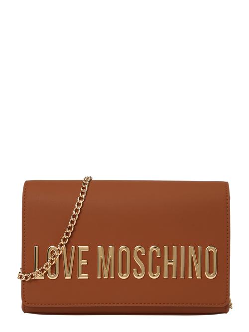 Love Moschino Skuldertaske 'Nero'  cognac / guld