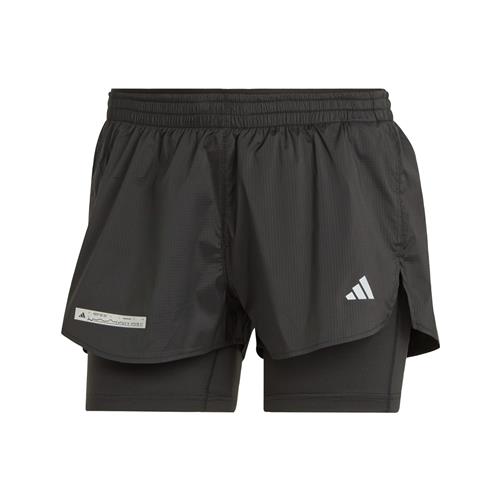 ADIDAS PERFORMANCE Sportsbukser 'Ultimate Two-In-One'  lysegrå / sort / hvid