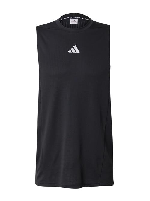 ADIDAS PERFORMANCE Funktionsskjorte 'Designed for Training'  sort / hvid