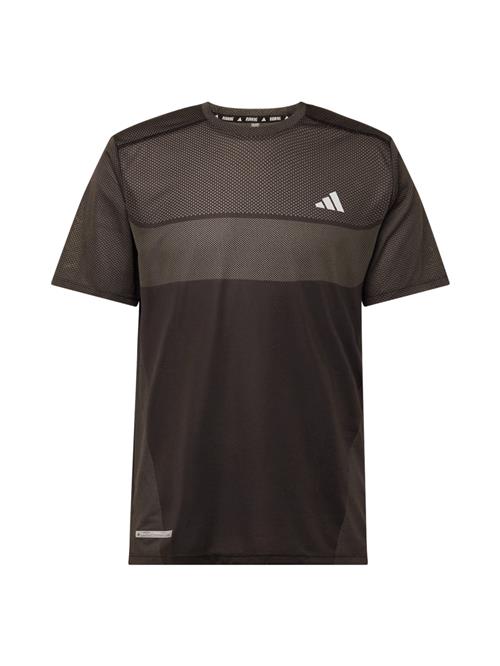 ADIDAS PERFORMANCE Funktionsbluse 'Ultimate'  grå / sort / hvid