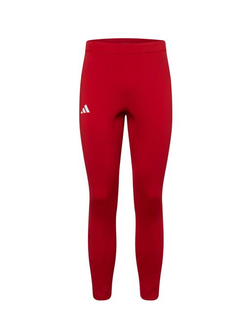 ADIDAS PERFORMANCE Sportsbukser 'ADIZERO'  rød / hvid