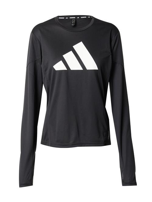 ADIDAS PERFORMANCE Funktionsbluse 'RUN IT'  sort / hvid