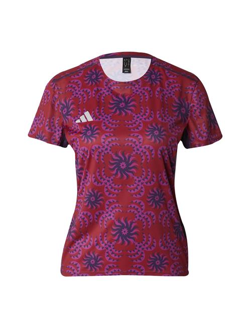 ADIDAS PERFORMANCE Funktionsbluse 'FARM'  lilla / lyselilla / rød / hvid