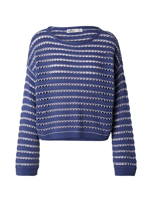 HOLLISTER Pullover  mørkeblå / hvid