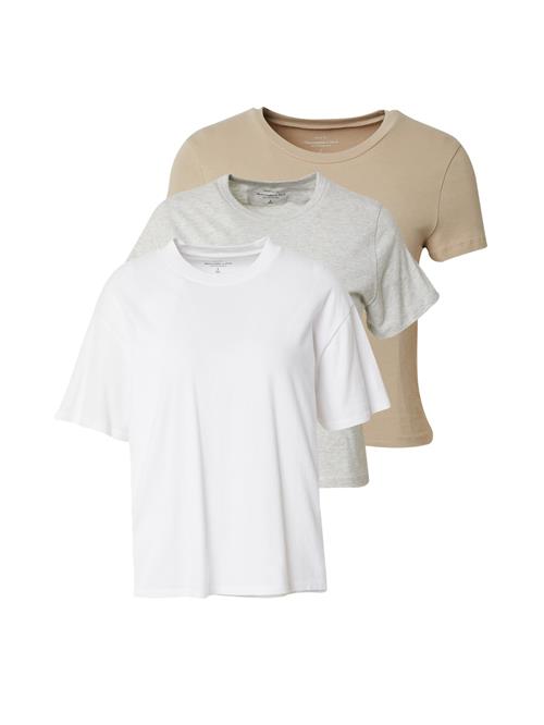 Se Abercrombie & Fitch Shirts 'ESSENTIAL'  beige / grå-meleret / hvid ved About You