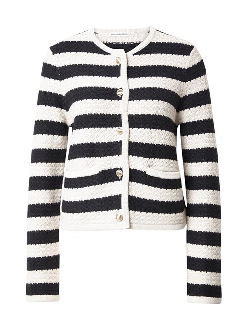 Se Abercrombie & Fitch Cardigan 'NOVELTY'  sort / hvid ved About You