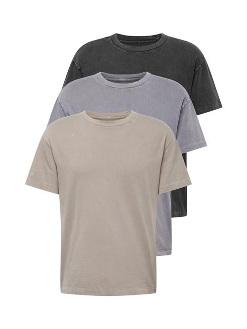 Abercrombie & Fitch Bluser & t-shirts 'ESSENTIAL'  sand / grå / sort