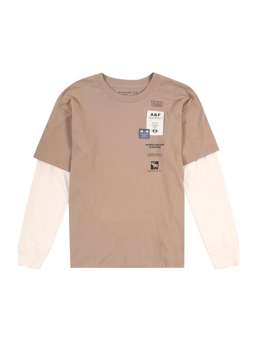 Abercrombie & Fitch Shirts 'JUL4'  creme / taupe