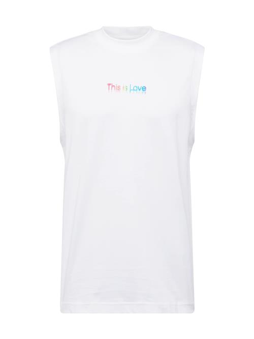 Calvin Klein Jeans Bluser & t-shirts 'THIS IS LOVE'  turkis / gul / pink / hvid