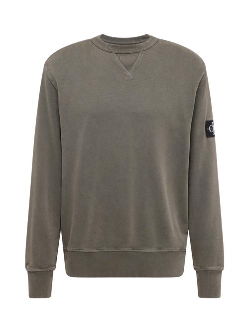 Calvin Klein Jeans Sweatshirt  mudderfarvet / sort / hvid