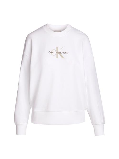 Se Calvin Klein Jeans Sweatshirt  guld / sort / hvid ved About You