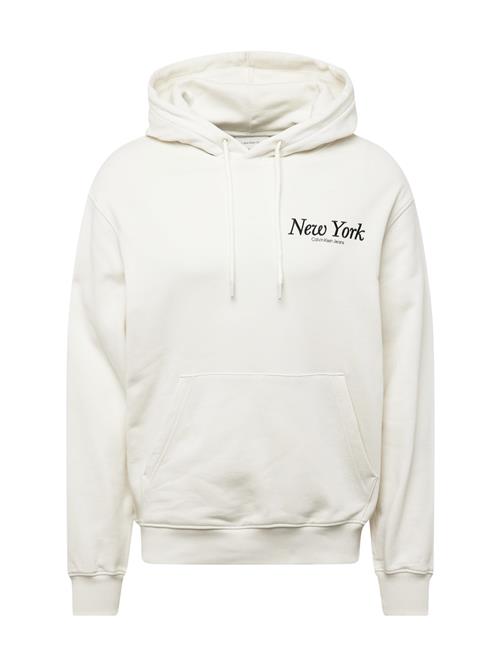 Se Calvin Klein Jeans Sweatshirt 'NEW YORK'  sort / hvid ved About You