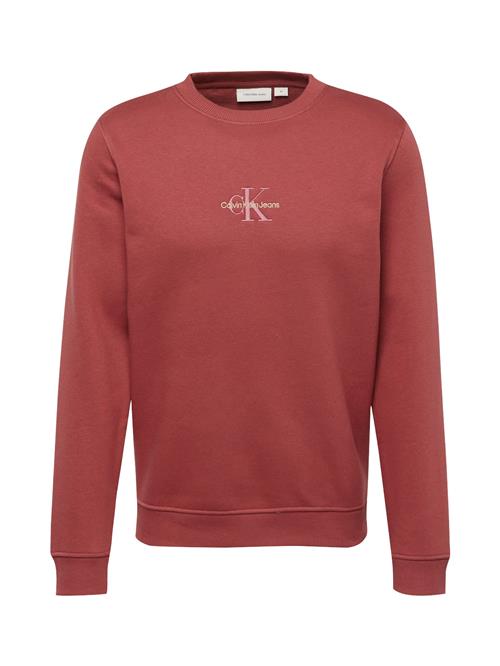 Calvin Klein Jeans Sweatshirt  lyserød / cranberry / hvid