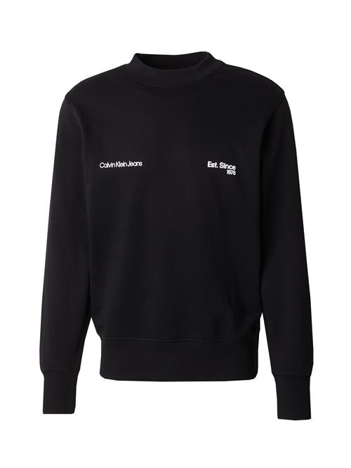 Se Calvin Klein Jeans Sweatshirt '1978'  sort / hvid ved About You