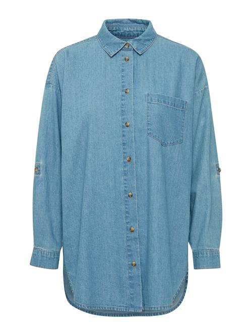 ICHI Bluse 'DIVER'  blue denim