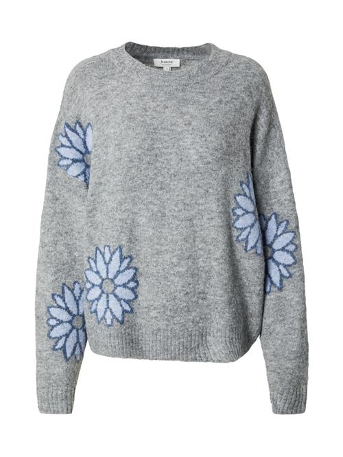 b.young Pullover 'Omea'  blå / lyseblå / grå-meleret