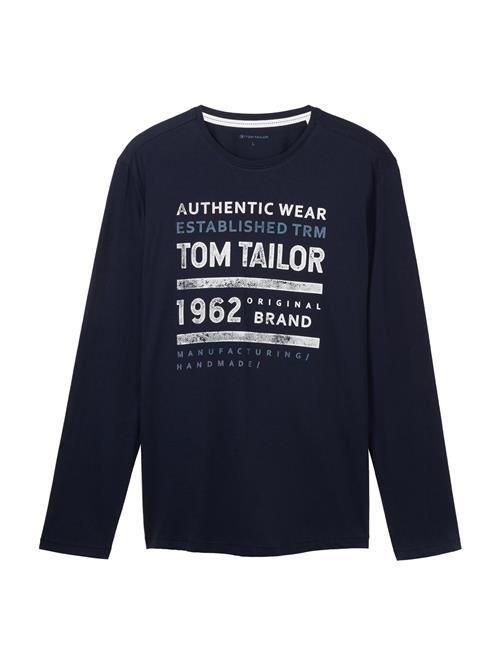 TOM TAILOR Bluser & t-shirts  blå / navy / hvid