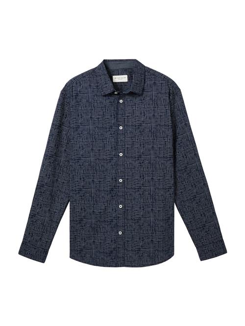 TOM TAILOR Skjorte  navy / offwhite