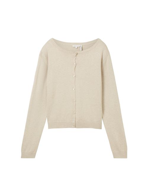 Se TOM TAILOR Cardigan  beige-meleret ved About You