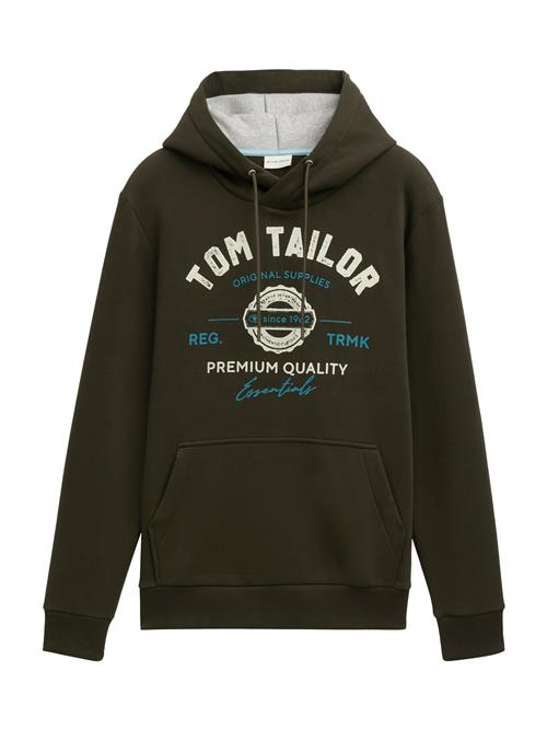 Se TOM TAILOR Sweatshirt  himmelblå / gran / uldhvid ved About You