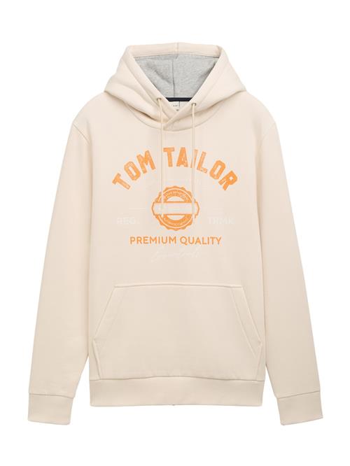 TOM TAILOR Sweatshirt  cappuccino / orange / hvid