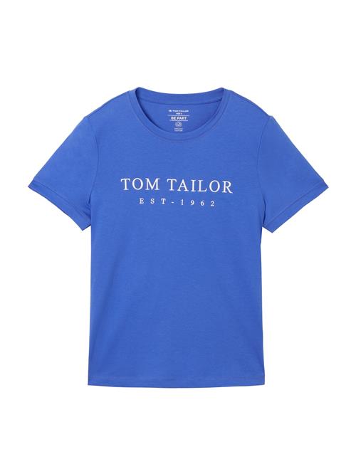 TOM TAILOR Shirts  royalblå / hvid