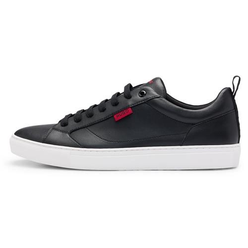 HUGO Sneaker low 'Morrie_Tenn_napu'  rød / sort