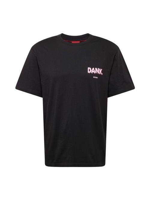 HUGO Bluser & t-shirts 'Danckugo'  lys pink / sort