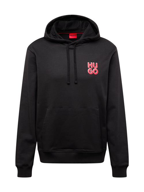 Se HUGO Sweatshirt 'Dimoni'  pink / sort / hvid ved About You