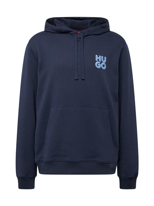 Se HUGO Sweatshirt 'Dimoni'  marin / lyseblå / hvid ved About You