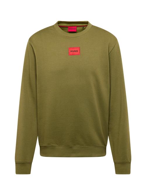 HUGO Sweatshirt 'Diragol212'  lysegrøn / lys rød / sort