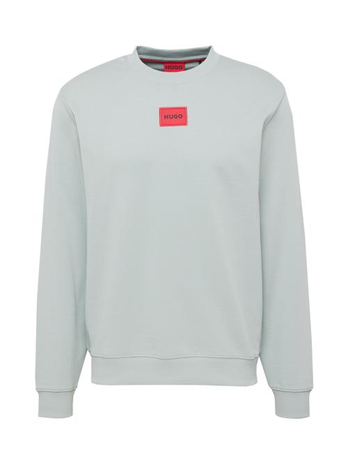 HUGO Sweatshirt 'Diragol'  basalgrå / rød / sort