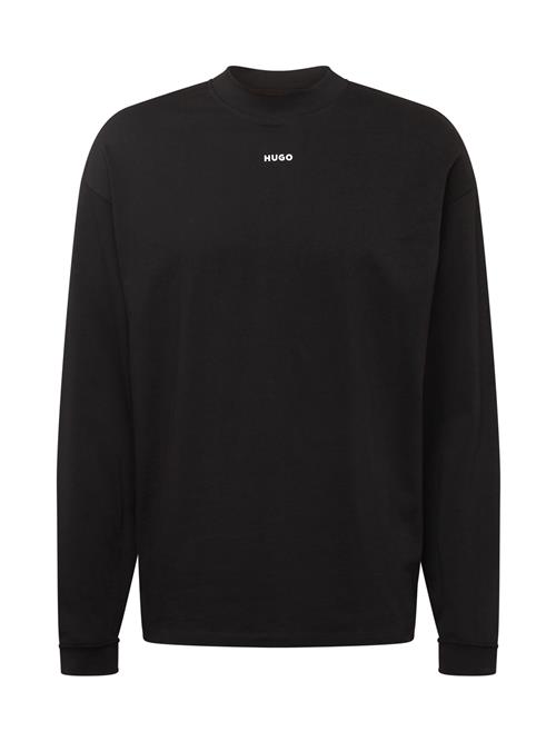 HUGO Sweatshirt 'Dapaso'  sort / hvid