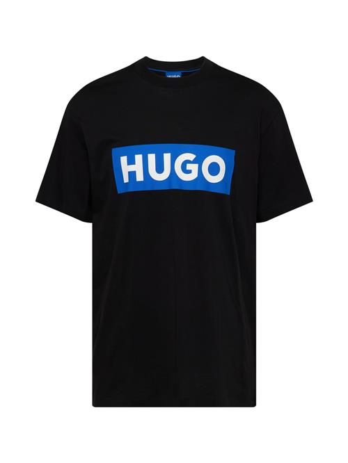 HUGO Bluser & t-shirts 'Nico'  azur / sort / hvid