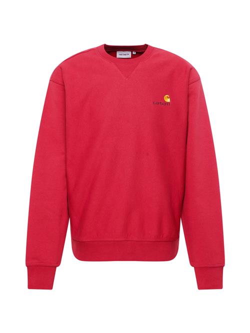 Se Carhartt WIP Sweatshirt 'American Script'  gul / rød / vinrød ved About You