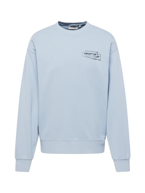 Carhartt WIP Sweatshirt 'Stamp'  lyseblå / sort