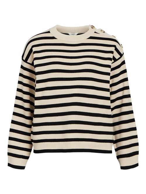 Se OBJECT Pullover 'OBJElly'  creme / sort ved About You