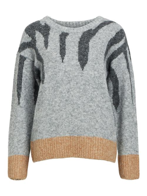 OBJECT Pullover 'OBJRabu'  camel / lysegrå / mørkegrå