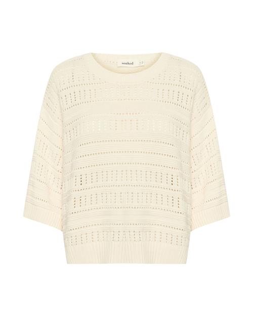 Se SOAKED IN LUXURY Pullover 'Rava'  æggeskal ved About You