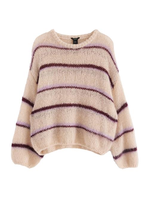 Se Lindex Pullover 'Serina'  beige / lilla / aubergine ved About You