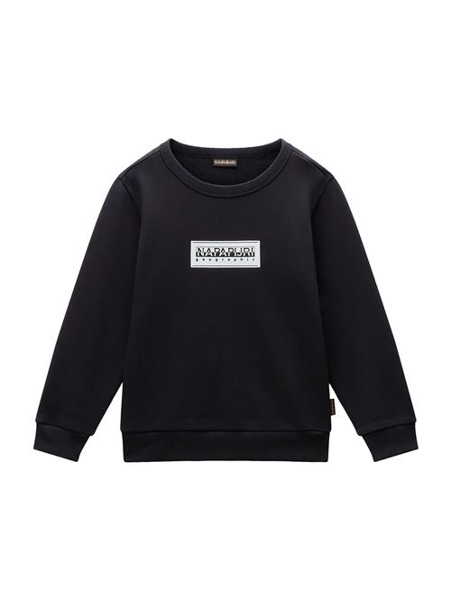 Se NAPAPIJRI Sweatshirt 'K B-CHAMOIS'  sort / hvid ved About You