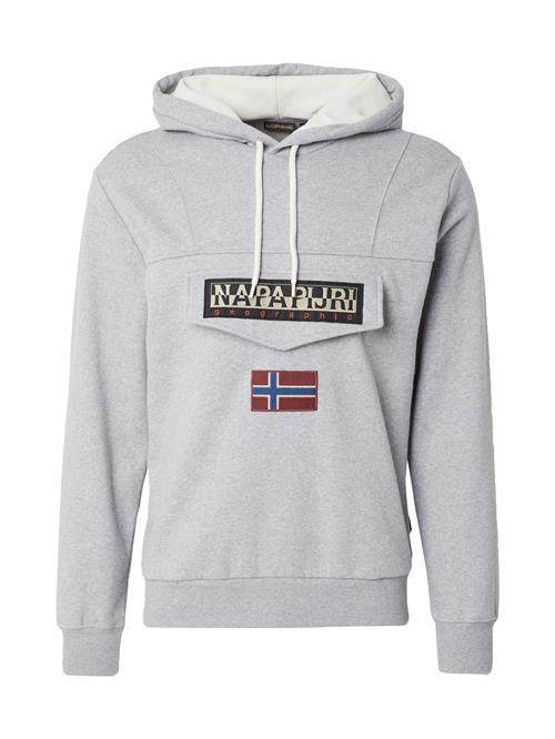 NAPAPIJRI Sweatshirt 'BURGEE WINT 3'  beige / grå-meleret / burgunder / sort