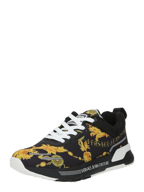 Se Versace Jeans Couture Sneaker low 'FONDO'  gul / sort / sølv ved About You