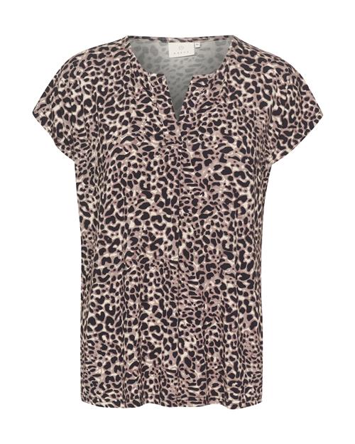 Se Kaffe Bluse 'Charlotte'  beige / choko / sort ved About You