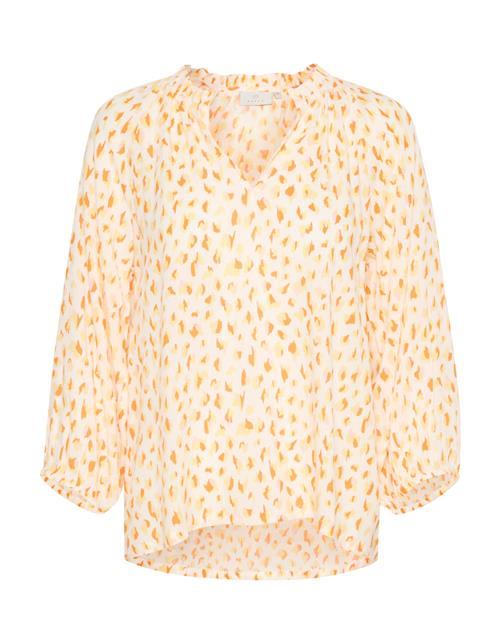 Kaffe Bluse 'Sigrid'  lysegul / lyseorange