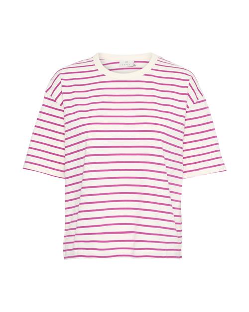 Se Kaffe Shirts 'Winny'  mørk pink / hvid ved About You