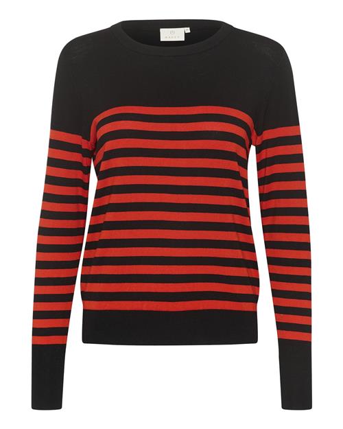 Kaffe Pullover 'Lizza'  rød / sort