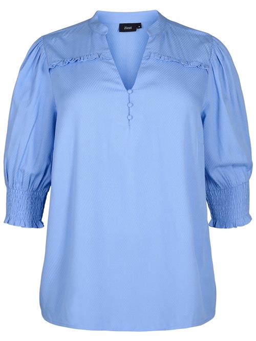 Zizzi Bluse 'Esabina'  azur