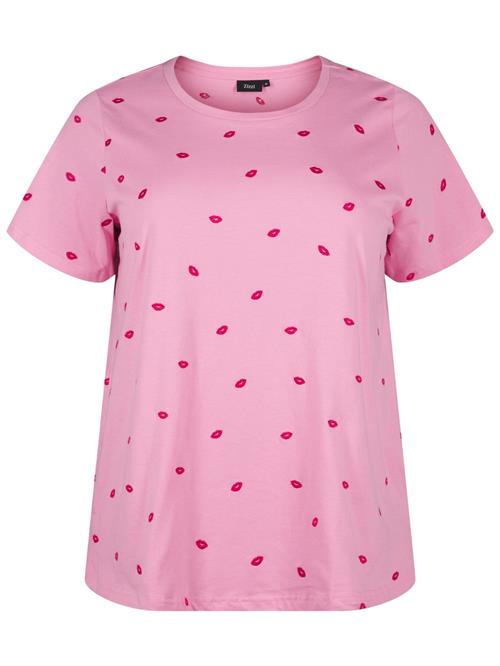 Zizzi Shirts 'VELIN'  bær / lys pink