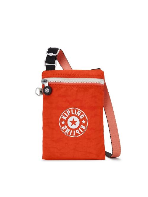 KIPLING Skuldertaske 'AFIA'  orange / hvid